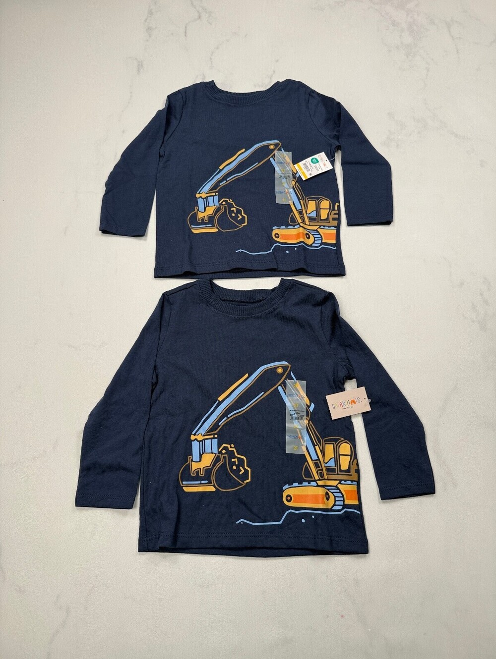 Garanimals Graphic Tee T Shirt Navy 90s Printed Lot of 2 - Boys 2T